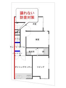 防音対策を重視する壁を平面図面で解説