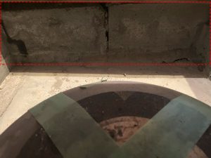撤去するブロック基礎